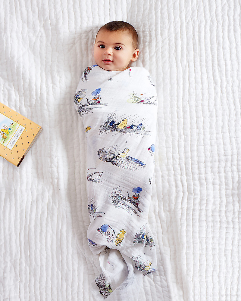 winnie the pooh muslin swaddle